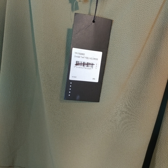 NWT The Fifth Label Green Khaki Halter Dress - Picture 9 of 9